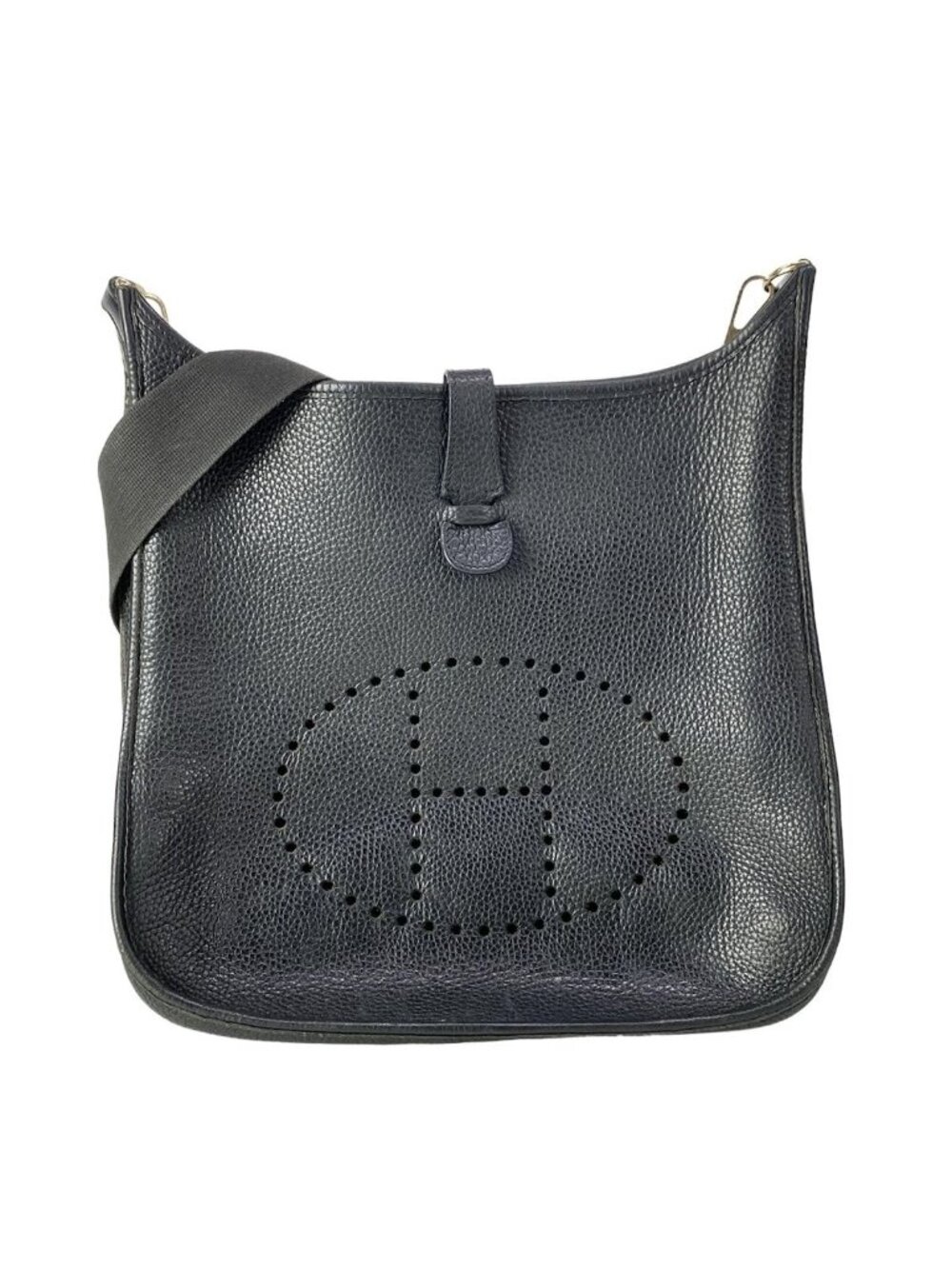 Hermes Shoulder Bag Evelyne GM Black Gold